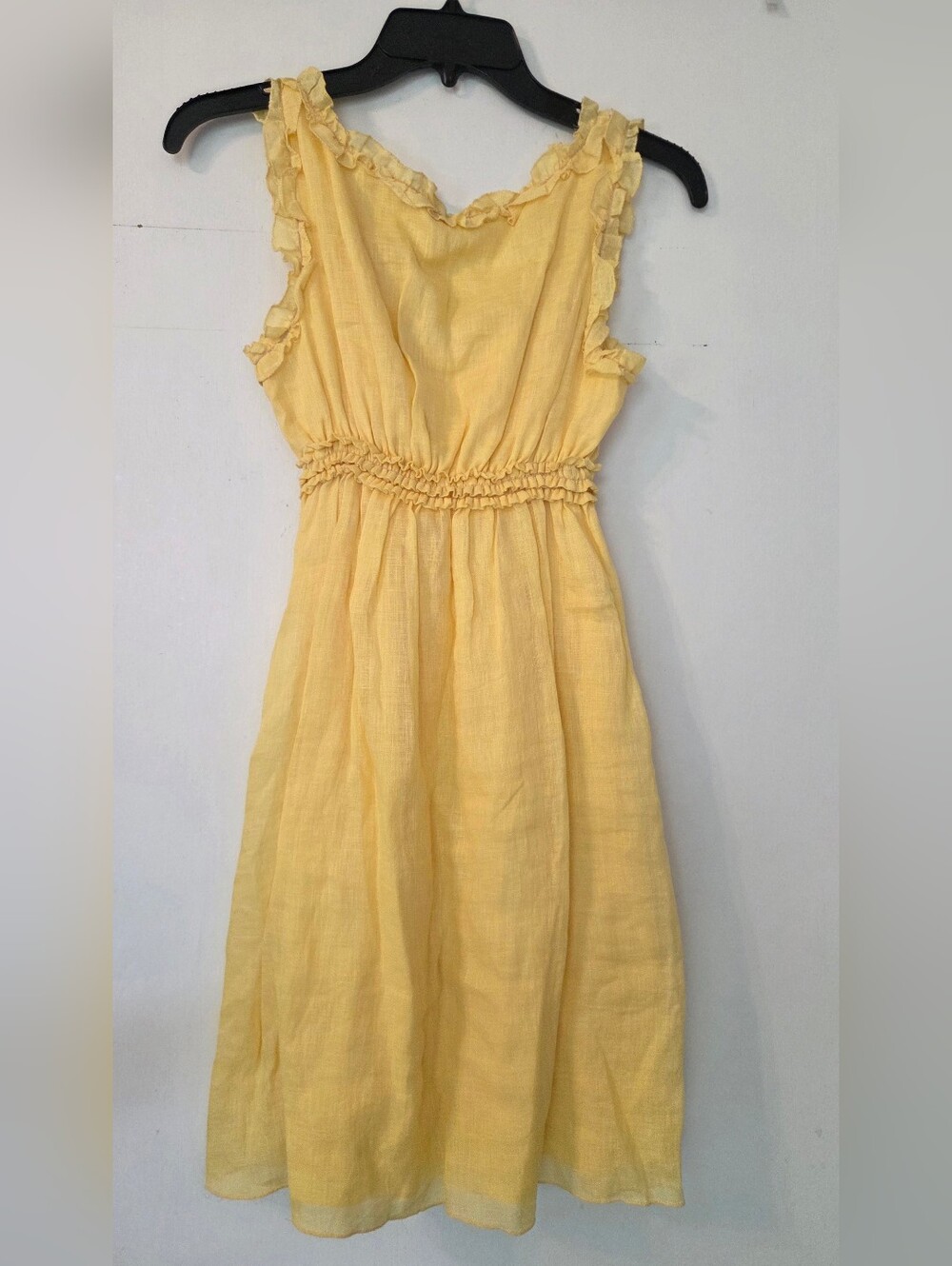Max Studio Yellow Ruffled Sundress - Picture 2 of 3
